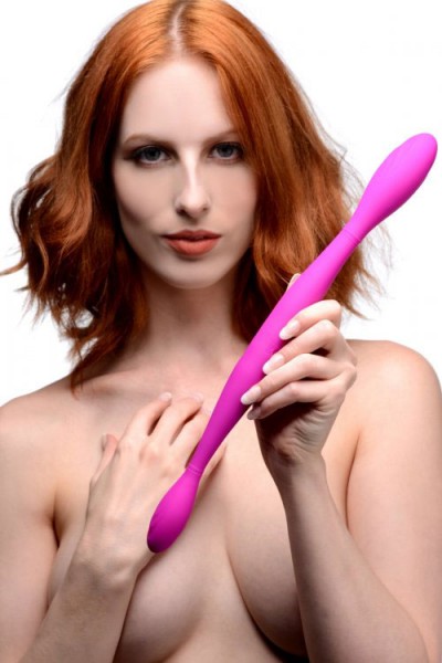 Inmi Double Thump 14.5" Vibrating Dual-Ended Dong