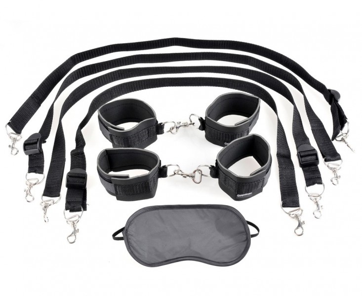 Fetish Fantasy Cuff and Tether Bondage Set
