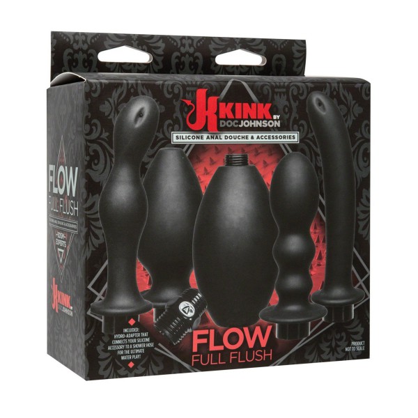 Kink Flow Flush Silicone Anal Douche & Accessories