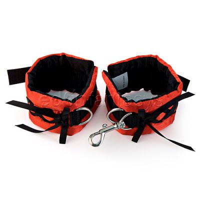 Tantric satin ties wrist cuffs