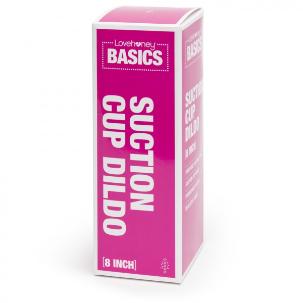 BASICS Clear Suction Cup Dildo 8 Inch