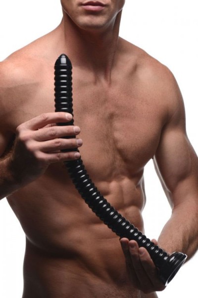 Hosed Ribbed 20" Anal Snake