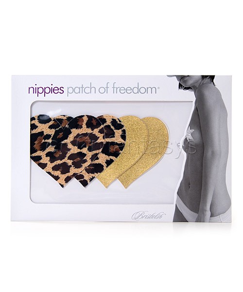 Leopard heart pasties