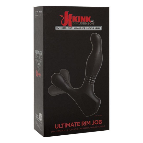 The Ultimate Prostate Massager Rim Job Anal Vibrator by Kink
