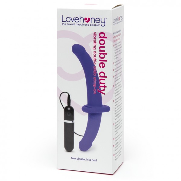 Lovehoney Double Duty Vibrating Double-Ended Strap-On Dildo