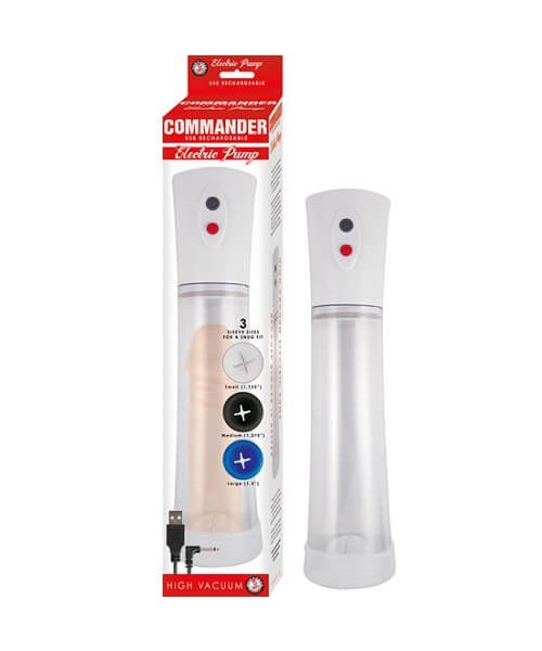 Commander USB Rechargeable High Vacuum Electric Penis Pump