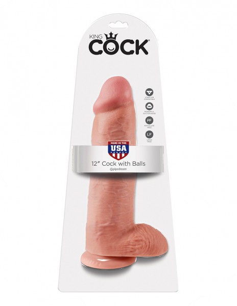 King Cock 12 Inch Cock With Balls