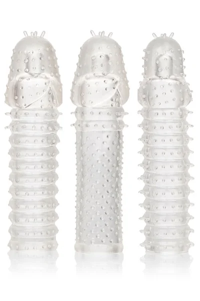 California Exotic Dual-Textured Penis Extensions (3 Pce Kit) — image 5 of 8