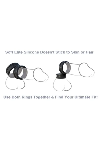Pipedream Elite Silicone Thick Width Cock Rings — image 6 of 9