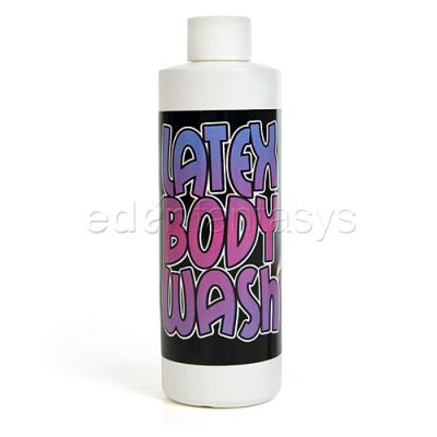 Liquid latex body wash