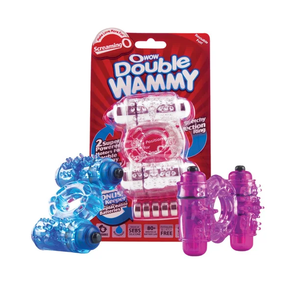Screaming O O Wow Double Whammy Vibrating Cock Ring — image 6 of 6