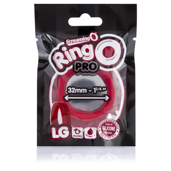 Screaming O RingO Pro LG Red Cock Ring — image 10 of 13