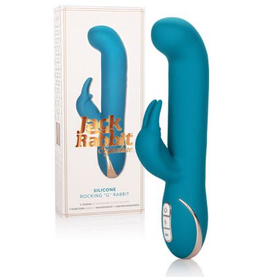 California Exotic 8 5 USB Rechargeable Rocking Jack Rabbit Vibrator