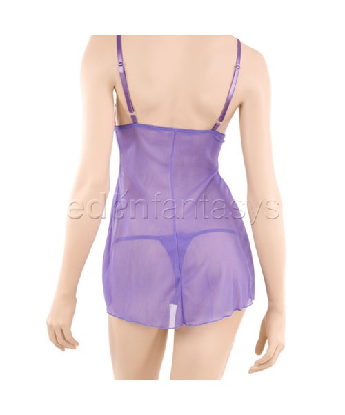 Chiffon chemise and thong