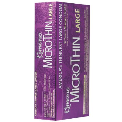 Kimono Micro Thin Large Condom Box Of 12