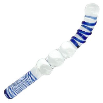 Jade Glass Gem 1 Glass Dildo on TooTimid com