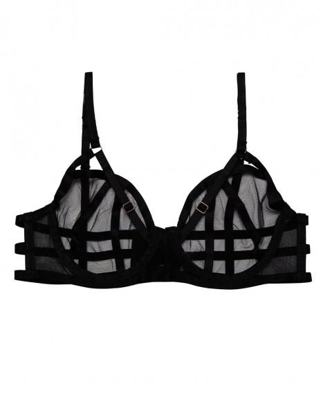 HUSTLER Strappy Mesh Bra — image 8 of 12