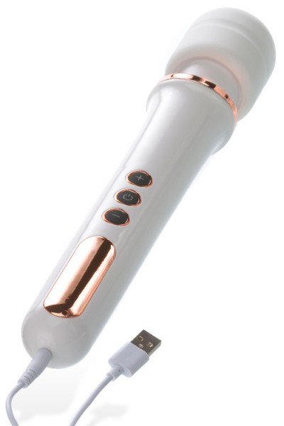 Adam and Eve 13" Wand Massager with Silicone Head - Rose Gold Edition