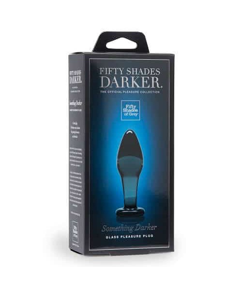 Fifty Shades Darker Something Darker Glass Butt Plug