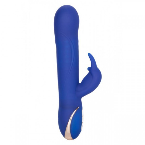 California Exotic 9" Silicone Rotating Beaded Jack Rabbit Vibrator