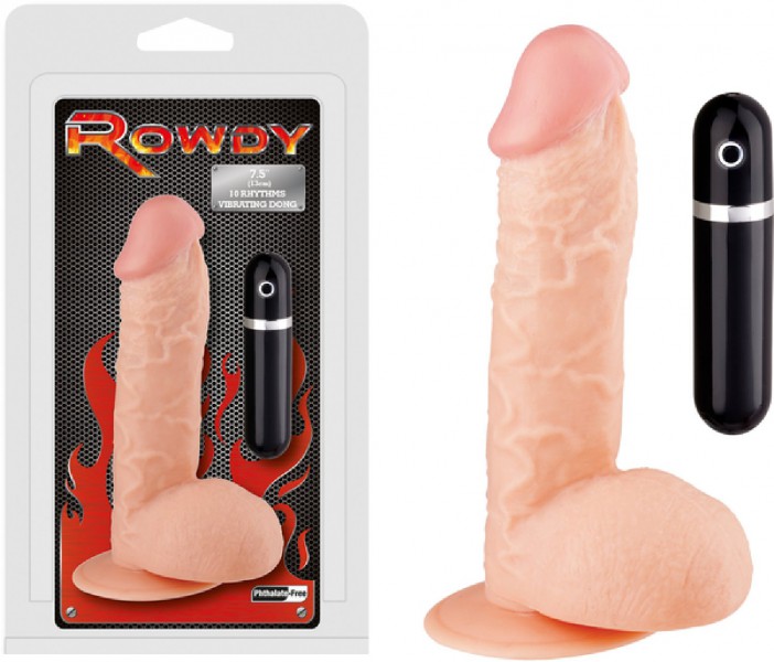 7.5" Vibrating Dong (Flesh)