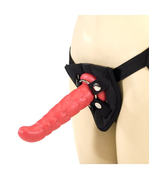 Lover's super strap harness and silicone probe