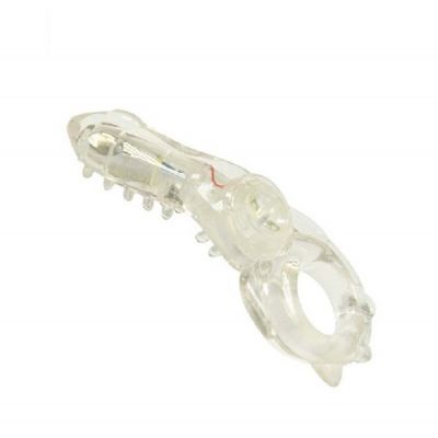 Funny Frog Vibe Cock Ring Clear