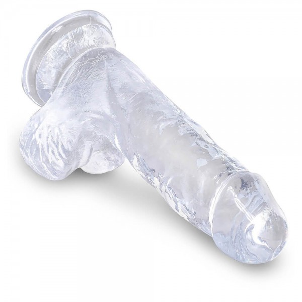 King Cock Clear 5 Inch Dildo With Balls