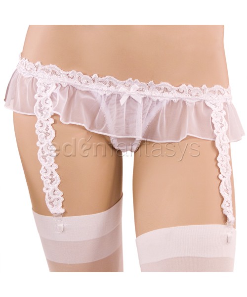 Lace bra and skirtini set