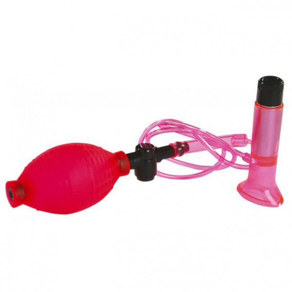 Vibrating Clitoral Pump Pink Dual Function