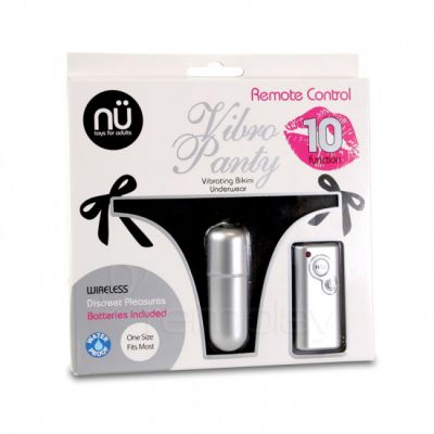 NU 10 Function Remote Control Vibro Panty Fits Most