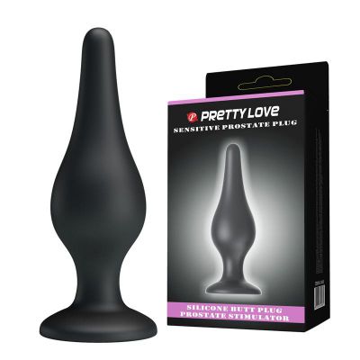 Pretty Love Silicone Butt Plug Black