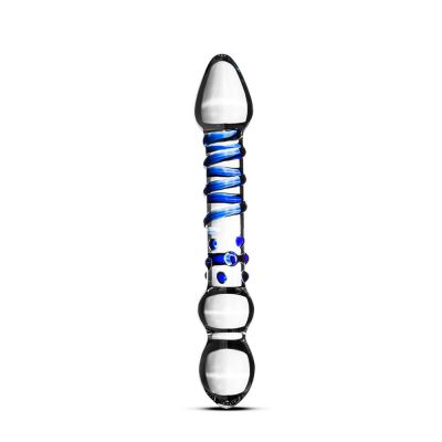 Ella Paradis Twisti Ribbed Glass Dildo