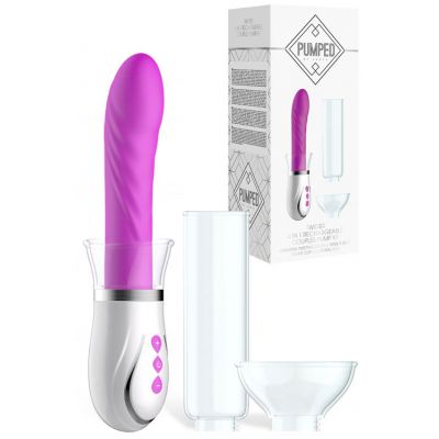 Shots Toys Couple s Rotating Dong Multi Purpose Pump Set 5 Pce