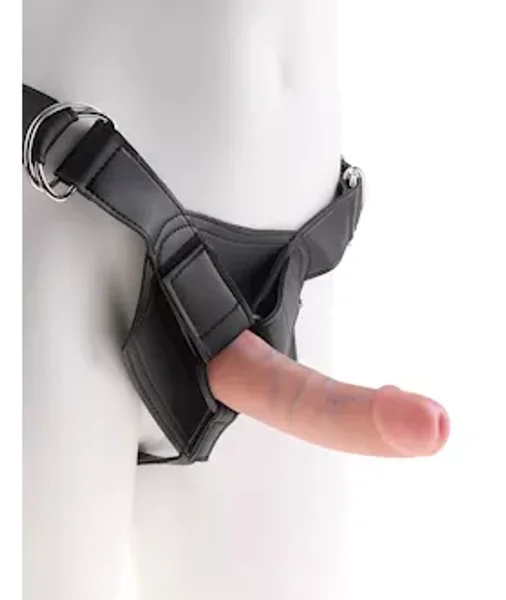 King Cock Strap-on Harness with 6 Inch Cock-Flesh — image 9 of 12