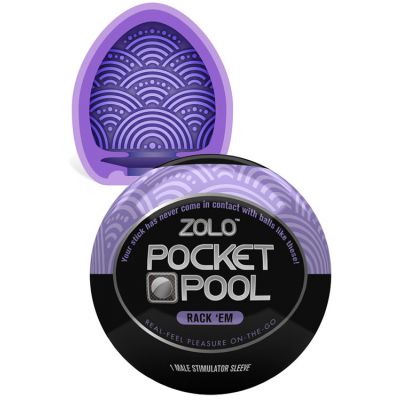 ZOLO Pocket Pool Textured Masturbator Rack Em