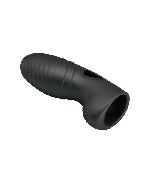 Finger countoured sleeve vibrator