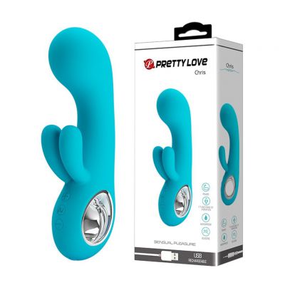 Pretty Love Chris Vibrating Rabbit Teal