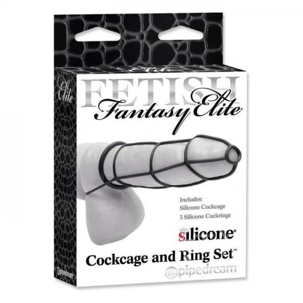 Fetish Fantasy Elite Cock Cage & Ring Set — image 4 of 5