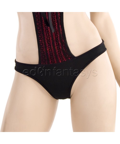 Luxurious open back teddy