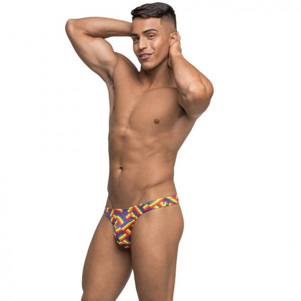 Male Power Rainbow Pride Flag Thong