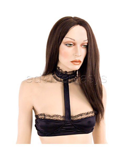 Satin bra and thong set