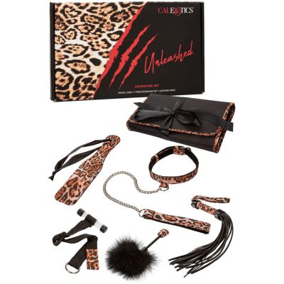 California Exotic Adventure Bondage Set With Travel Case 7 Pce