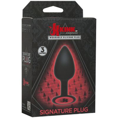 Kink Signature Premium Silicone Plug 3 Black