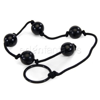 Onyx love beads