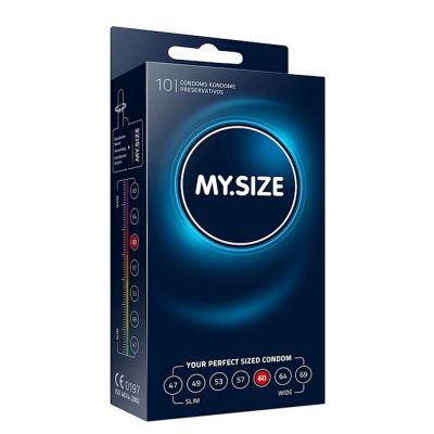 My Size Natural Latex Condom 60 Width 10 Pcs 60mm