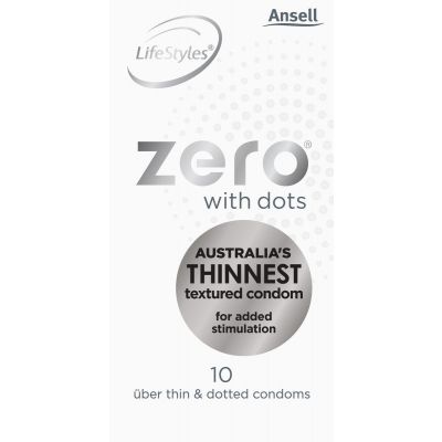 LifeStyles Healthcare Zero Uber Thin with Dots Condoms