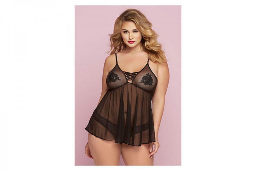 STM 10730X Scene Stealer Babydoll Set Queen