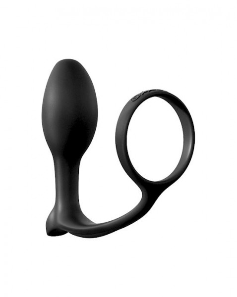 Anal Fantasy Collection Ass-gasm Cockring Beginners Butt Plug - Black