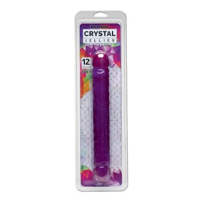 Doc Johnson Crystal Jellies 12 Jr Double Dong